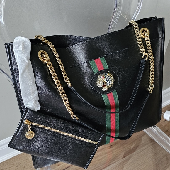 Gucci Leather Rajah Large Tote Bag - Picture 3 of 6